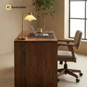 aurora solid wood office desk – modern home & office work desk