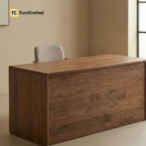 aurora solid wood office desk – modern home & office work desk