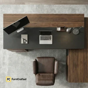 orion executive wooden desk – premium solid wood office desk