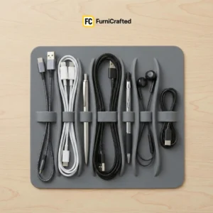 flexicable desk organizer – cable management solution for clean & tidy workspaces