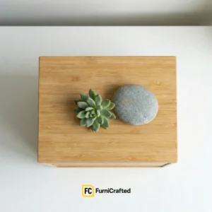 zen desk storage cabinet – compact wooden storage unit for office & home