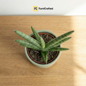 ecoair desk plant – artificial green plant for office & home decor